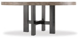 Curata - 72" Round Dining Table - Dark Gray