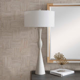 Sharma - Stone Table Lamp - White