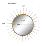 Oracle - Round Starburst Mirror