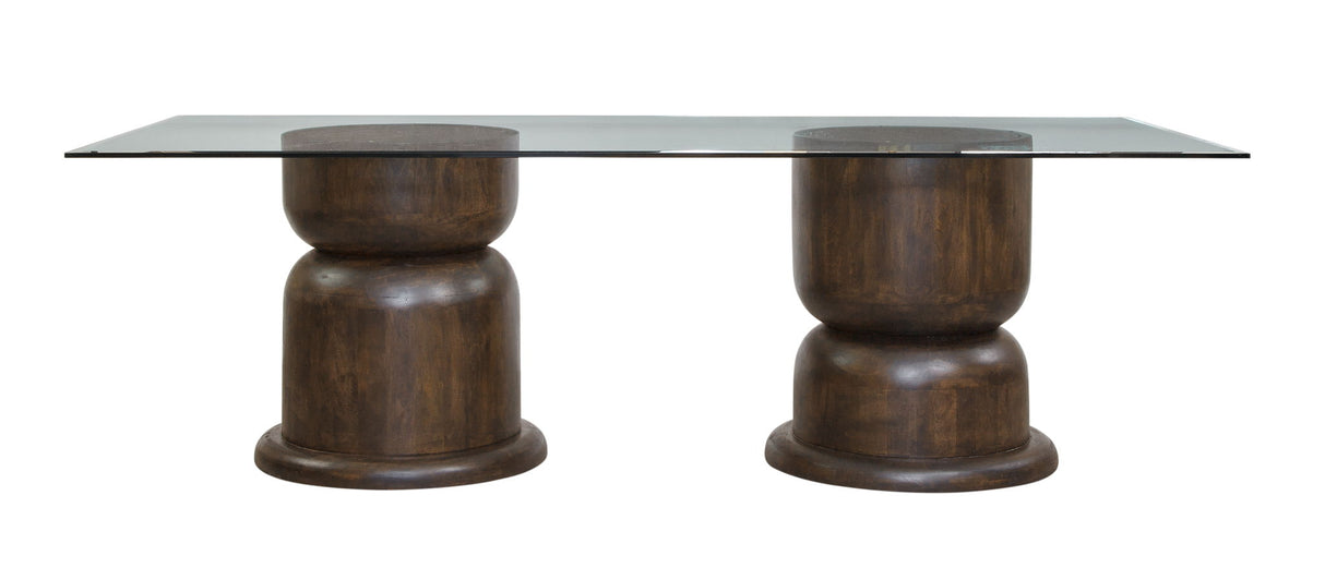 Dining Table - Rustic Mango / Antique Bronze