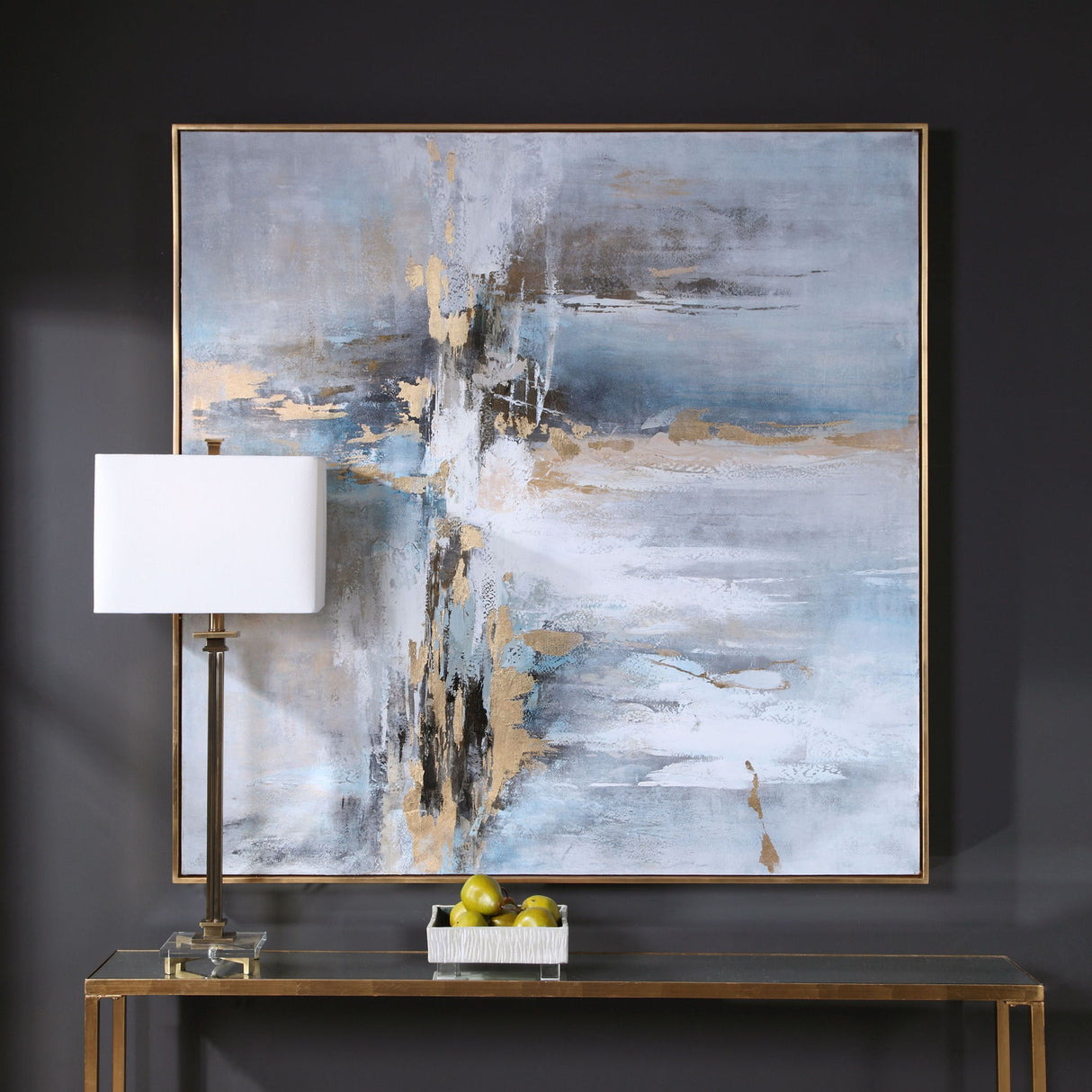 Road Less Traveled - Abstract Art - Blue