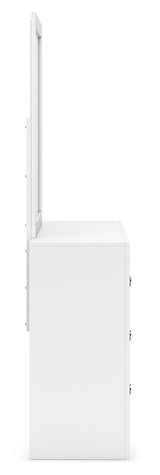 Binterglen - Dresser And Mirror - White