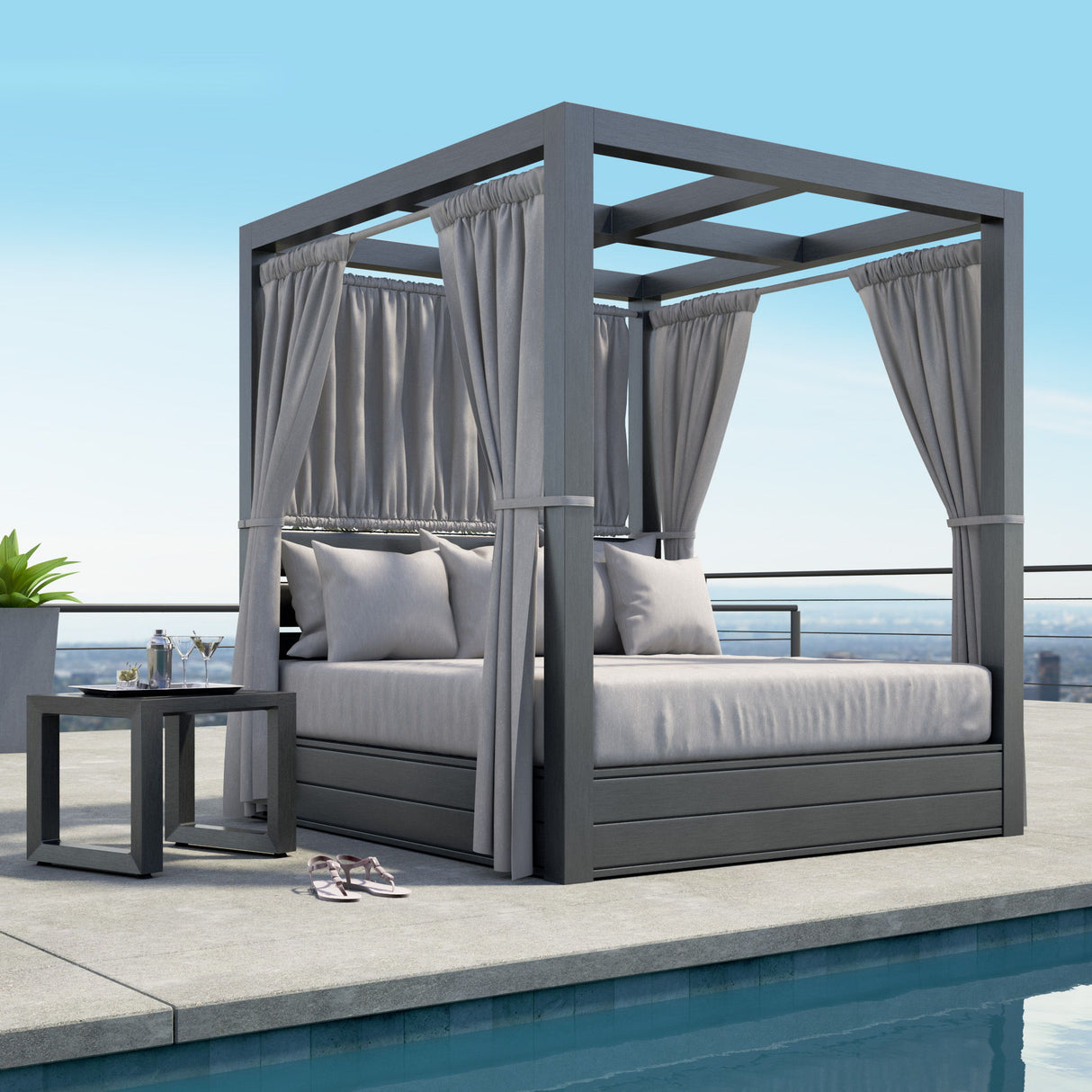 Redondo - End Table - Slate