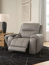 Real Moments - Power Recliner With Audio Seating - Ash