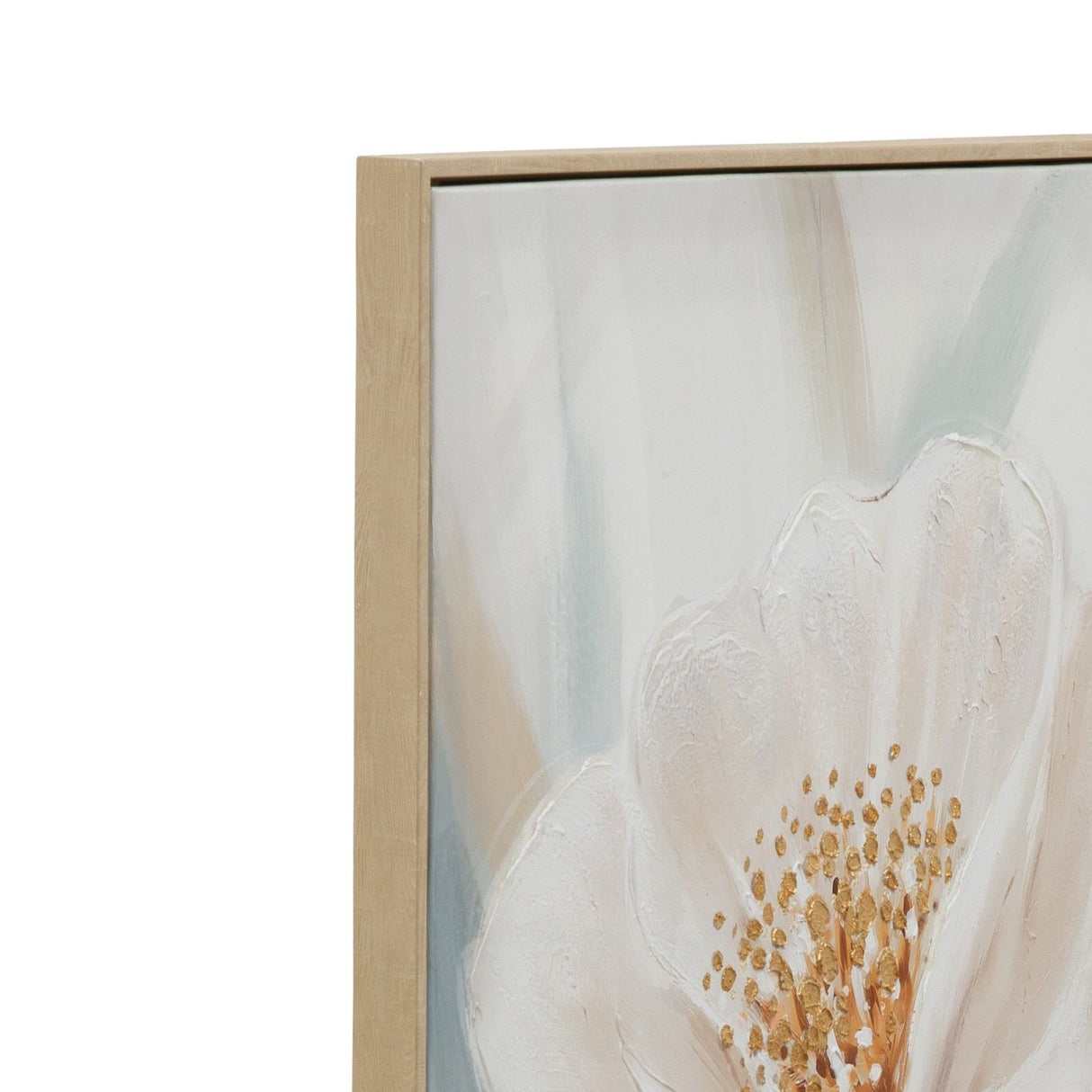 Framed Canvas Radiant Petals - Natural