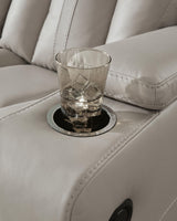 Elevate Edges - Reclining Sofa With Drop Down Table - Coin
