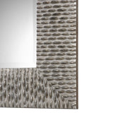 Cressida - Square Mirror - Distressed Silver