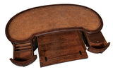 Charleston - Kidney Writing Desk - Dark Brown