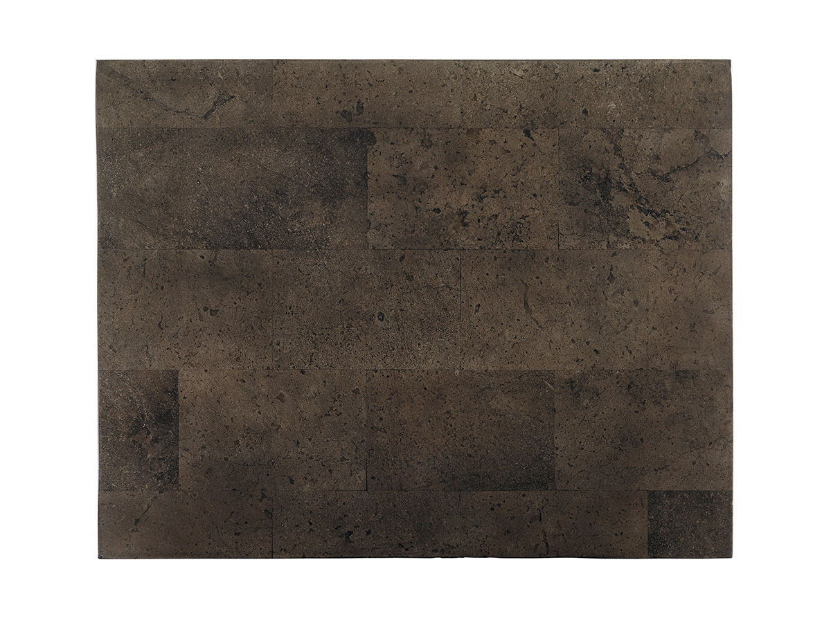 Cypress Point - Montera Travertine End Table - Dark Brown