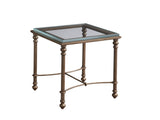 Laguna - Bluff Metal And Glass Table