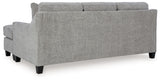 Keenelynn - Sofa Chaise - Nickel