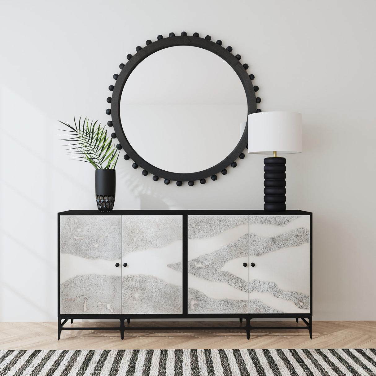 Caspar - Iron Sideboard - Black