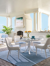 Ocean Breeze Promenade - Occasional Dining Chair - White / Light Blue