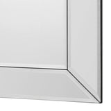 Frameless Beveled Mirror - Silver