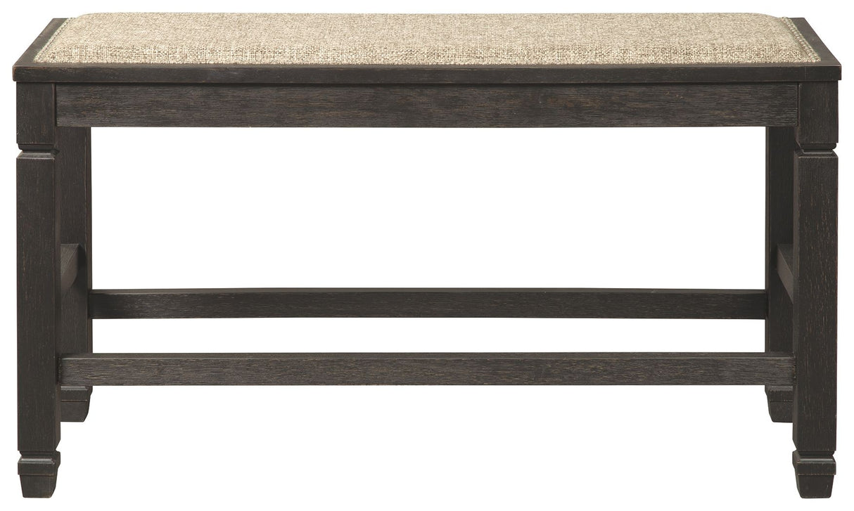 Tyler Creek - Antique Black - DBL Counter UPH Bench