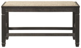 Tyler Creek - Antique Black - DBL Counter UPH Bench