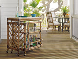 Twin Palms - Cable Beach Bar Cart - Light Brown