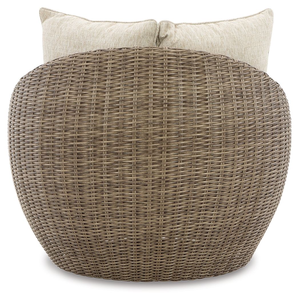 Danson - Swivel Lounge w/Cushion (Set of 2) - Beige