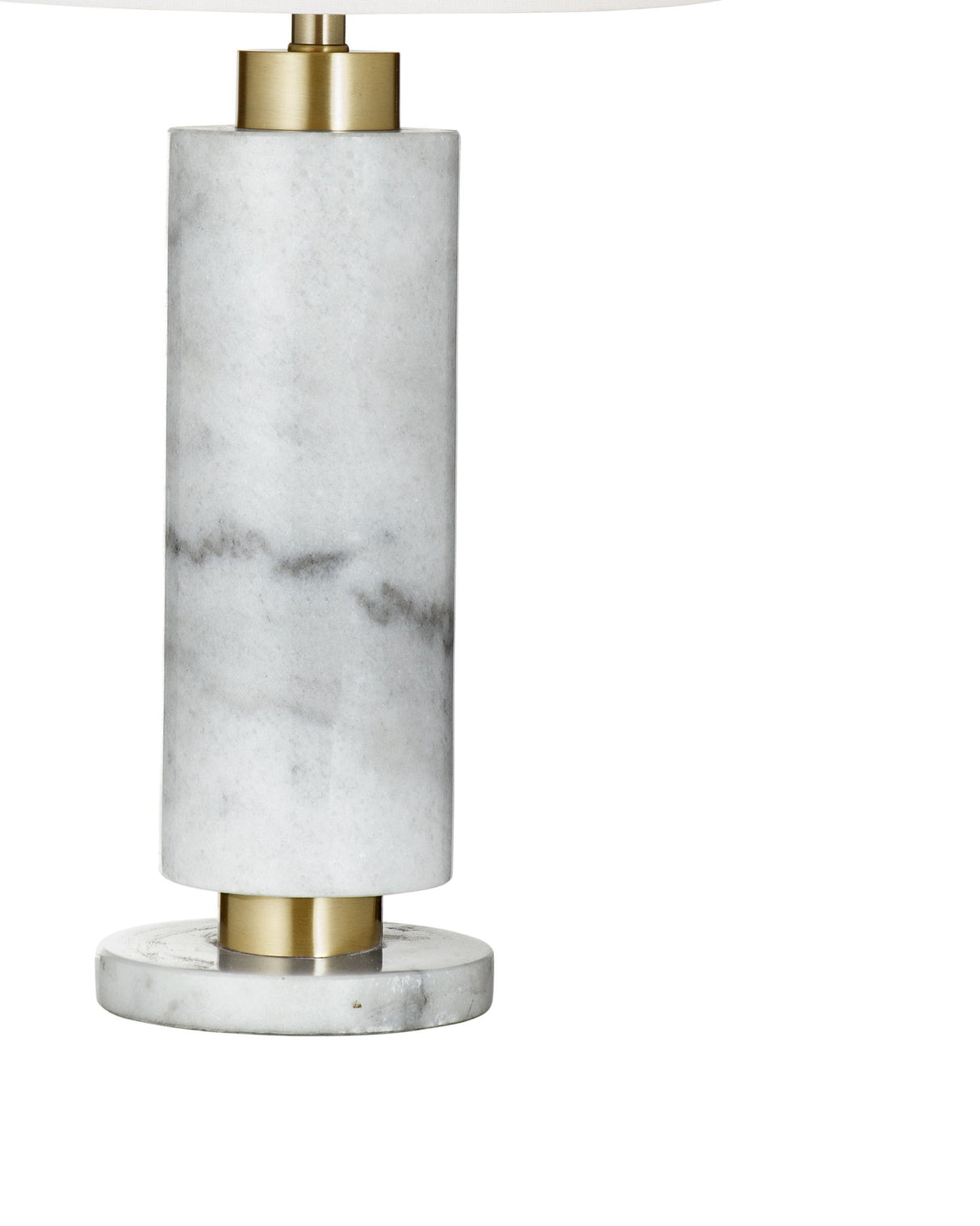 Savoy - Table Lamp - White / Brushed Gold