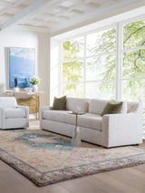 Solimar - Solimar Rattan Swivel Chair - Beige / Gray