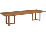 Palm Desert - San Marino Double Pedestal Dining Table - Dark Brown