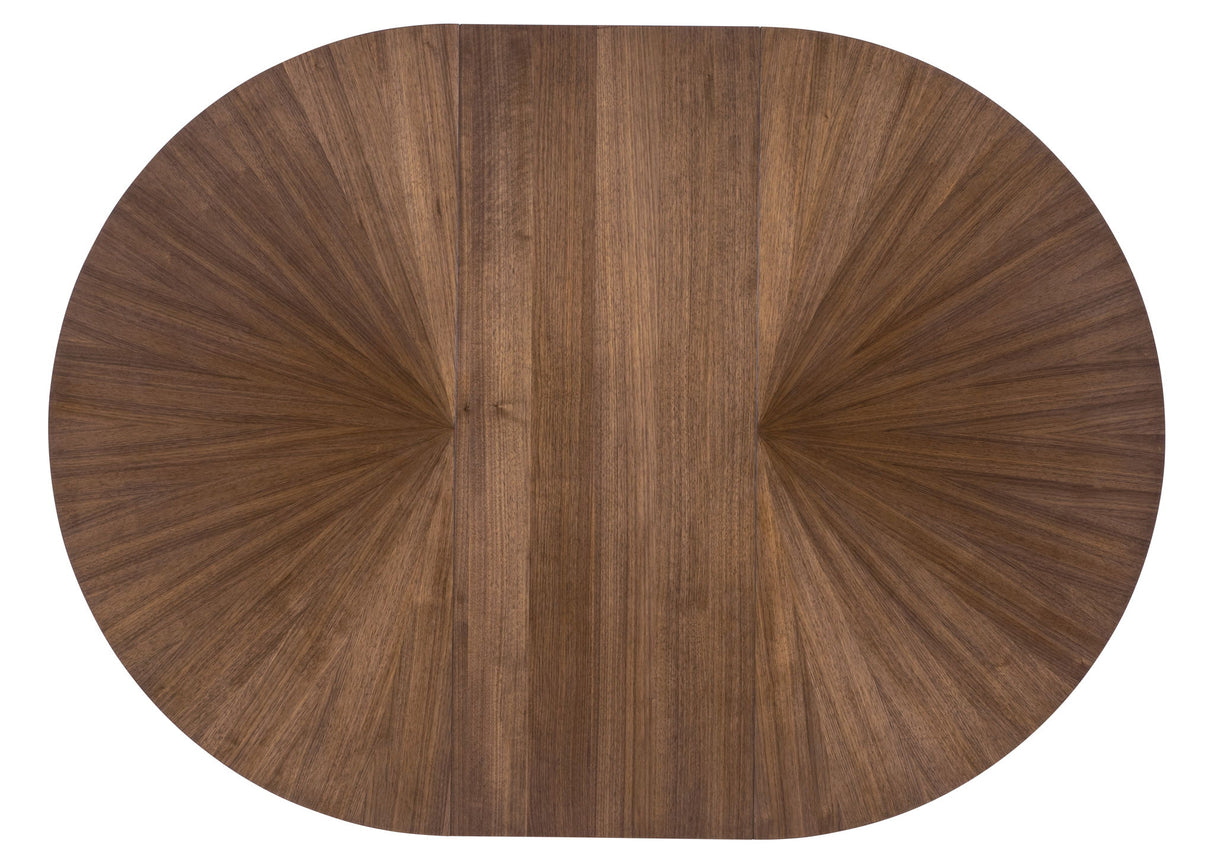 Eleana - Round Dining Table With One Leaf - Medium Wood