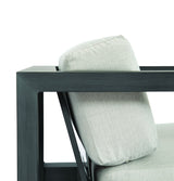 Redondo - Club Chair, No Welt - Cast Silver / Dark Gray