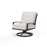 La Jolla - Club Swivel, With Self Welt - Canvas Flax / Dark Brown