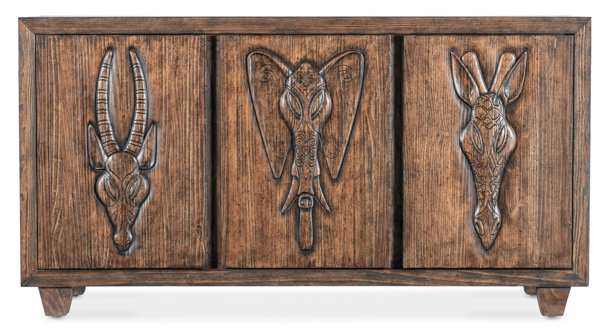 Commerce And Market - Safari Credenza - Dark Brown
