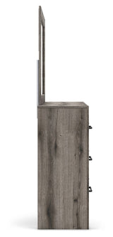 Graystorm - Dresser And Mirror - Brown Gray