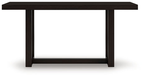 Neymorton - Rectangular Dining Room Counter Table - Dark Grayish Brown