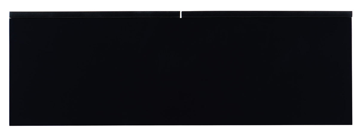 Melange - Fingerprints 2-Door Credenza - Black / Gold