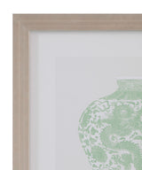 Mint Vases IV Framed Print - Green