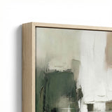 Verdant Horizon I Framed Canvas - Green