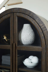 Benhall - Accent Cabinet - Dark Brown