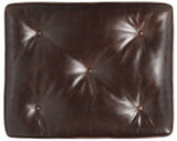 CC - Belvedere Tufted Footstool - Dark Brown