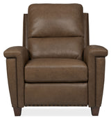 MS - Julian Zero Gravity Power Recliner with Power Headrest - Dark Brown