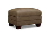 Couture Leather - Tyler Leather Ottoman - Dark Brown