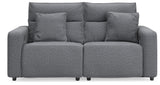 Modmax II - Reclining Sectional - Salt And Pepper