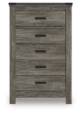Frandern - Gray - Five Drawer Chest