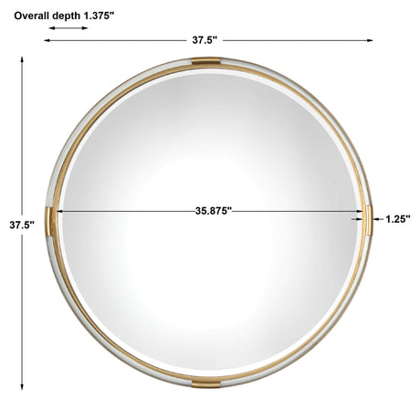 Mackai - Round Mirror - Gold