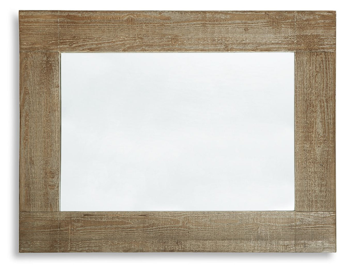 Waltleigh - Accent Mirror - Distressed Brown