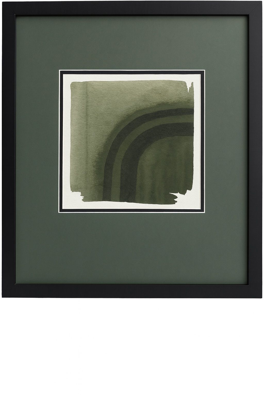 Marsh And Sod IV Framed Print - Green / White / Black