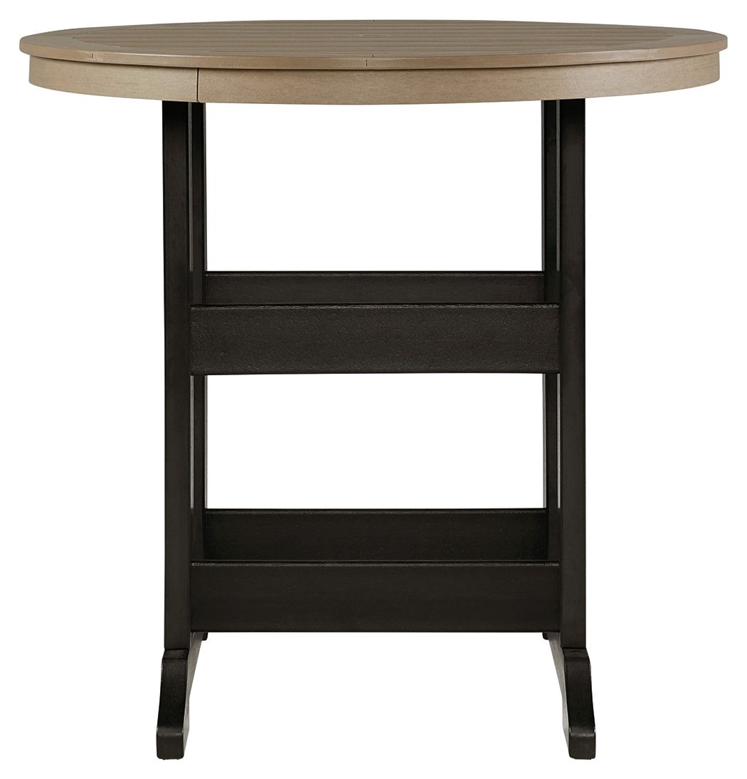 Boca Trail - Black / Driftwood - 5 Pc. - Dining Set With 4 Chairs