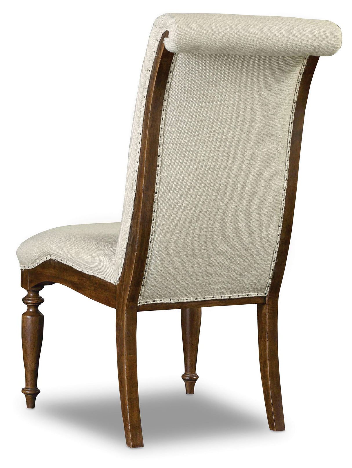 Archivist - Upholstered Side Chair - Beige / Dark Brown