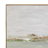Coastal Horizon Framed Canvas - Green