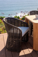 Cabo - Dining Chair - Dark Gray / White