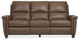 MS - Julian Zero Gravity Power Sofa with Power Headrest - Dark Brown