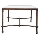 Warring - Iron Coffee Table - Brown, Dark