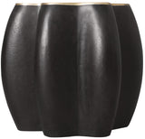 Melange - Even And Flow Round End Table - Black